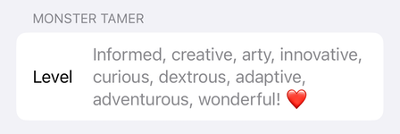 Example status level