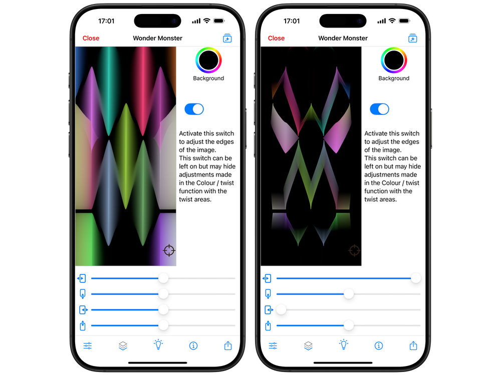 Fluffy Monster without and with frame
